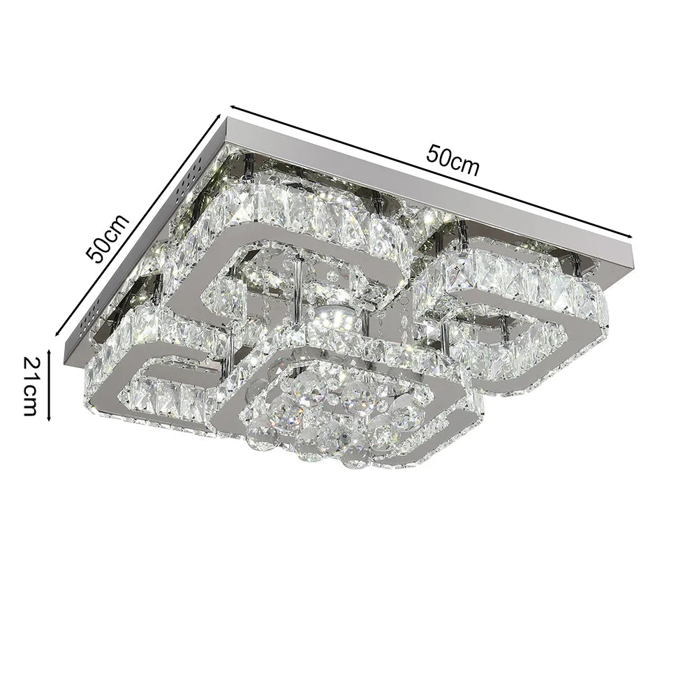 Square Crystal Chandelier