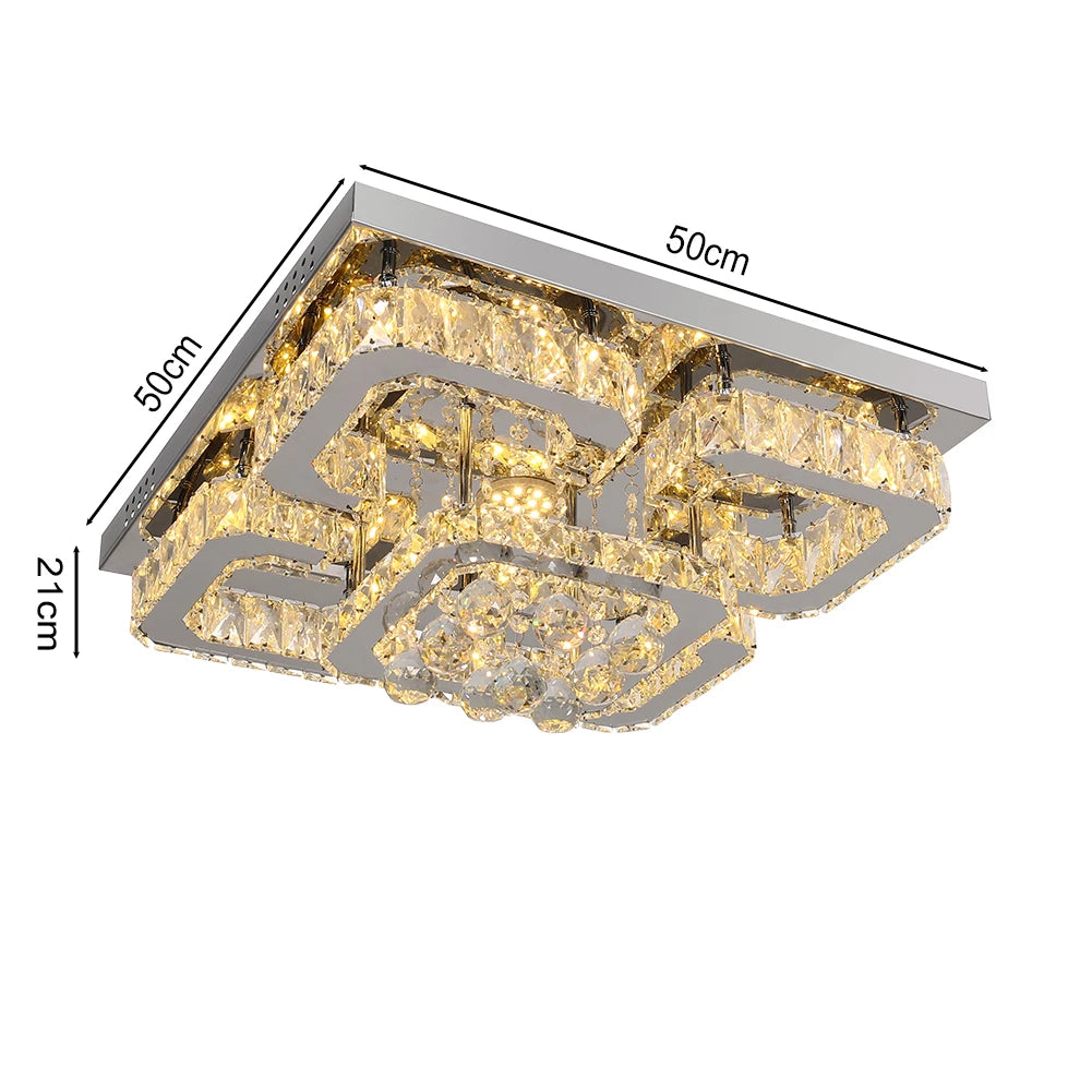 Square Crystal Chandelier