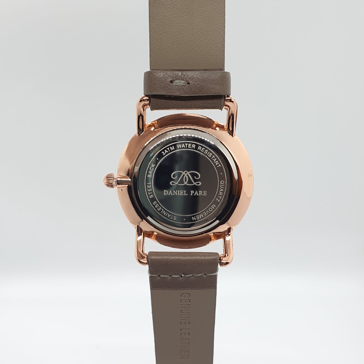 Contemporary 38mm Leather Strap Watch For Her