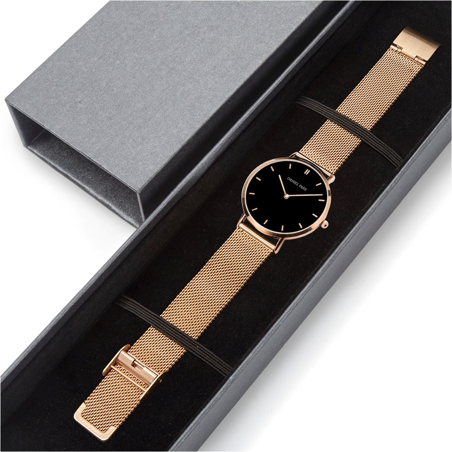 Opulent Classic Slimline 38mm Stainless Steel Watch For Her