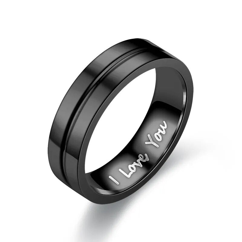Stainless Steel Promise Ring