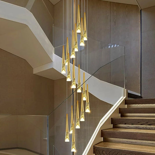 Crystal Cone Pendant Chandelier