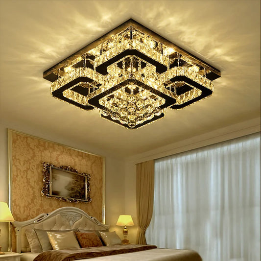 Square Crystal Chandelier
