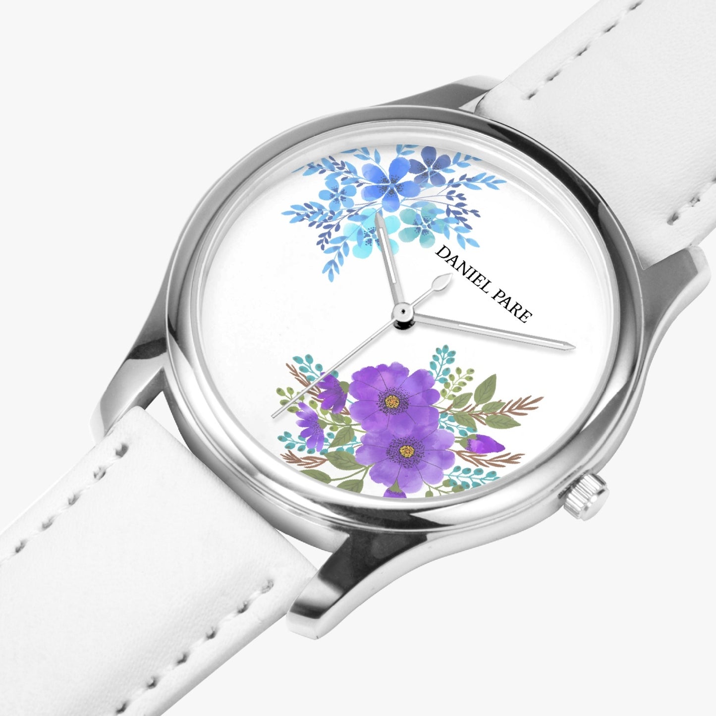 Plush Pastel 40mm Leather Strap Watch For Her